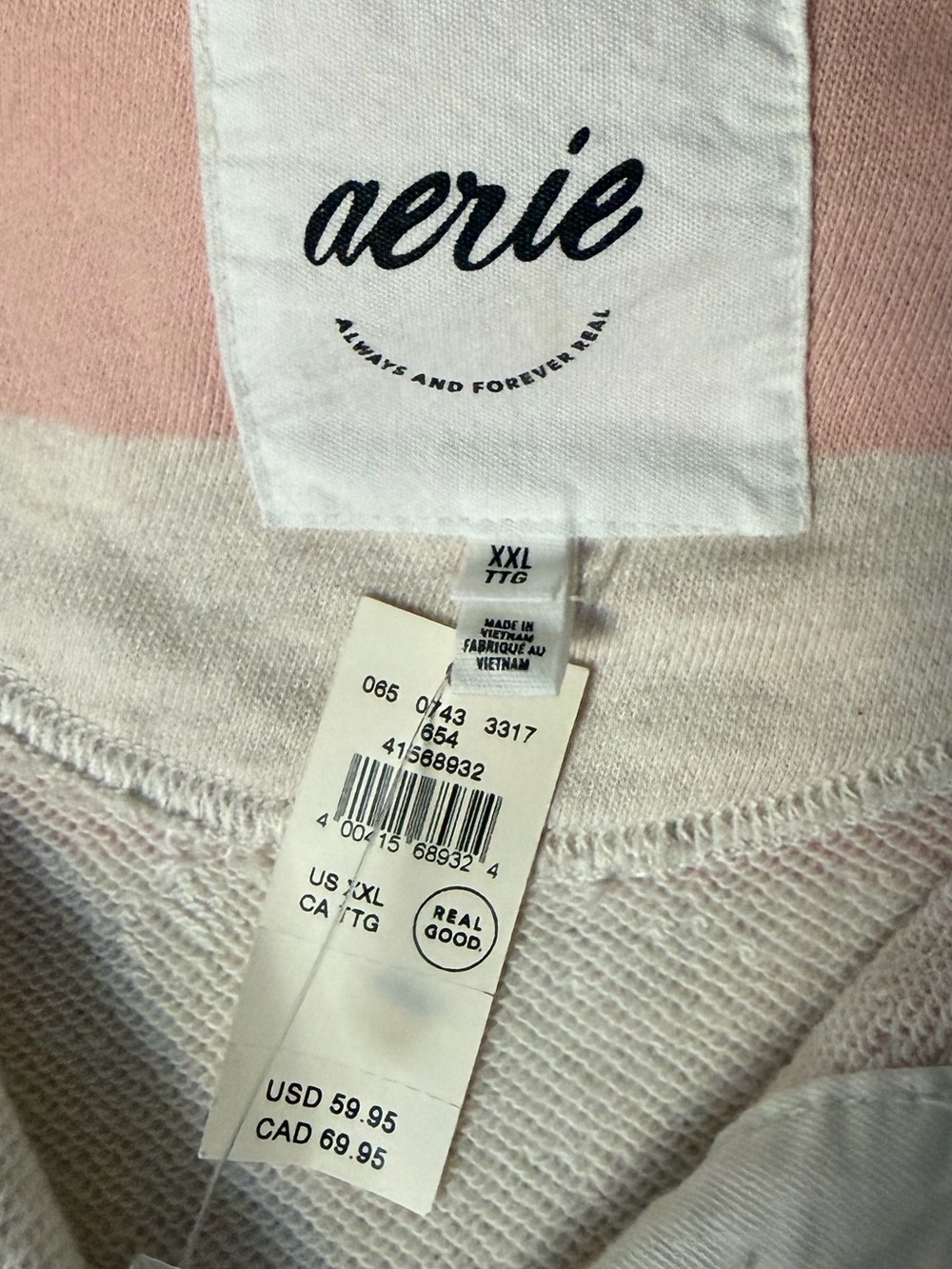 Aerie Oversized Striped Rugby Top - Picture 8 of 10